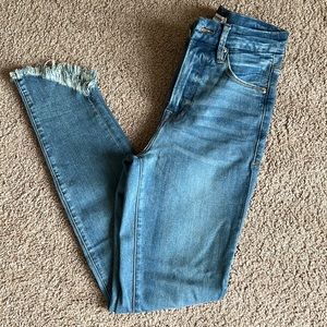 Good American frayed hem jeans